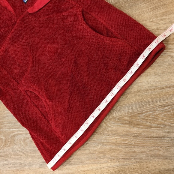 😍❤️ Patagonia Red Fleece Pullover Sweater Women's size Small 😍❤️ - Picture 8 of 11